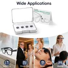 4/6pcs Camera Lens Cover Stickers Suitable For R-Ayban M-Eta O-Akley/Wayfarer/Skyler/Headliner Glasses Camera Lens Shade - View 8