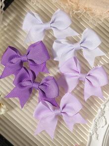 6 chiếc kẹp tóc hình bướm ombre, kiểu dáng tươi mới và năng động dành cho trẻ em. - Màu tím - Xem 3