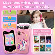 3-12 Years Old Kids Toy Phone, Unicorn & Dinosaur Pattern, 2.8" Touch Screen, 8GB Memory, Interactive Learning Games, Soft Silicone Protective Case, Ideal Gift For Boys & Girls - Multicolor - View 5