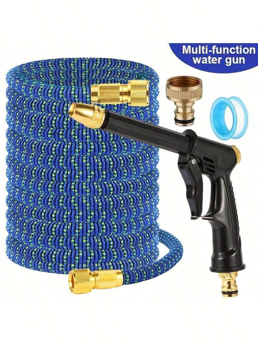 1pc New Extendable Garden Hose 25 Feet-100 Feet-Durable Hose Expandable Hose Pipe Set - Multicolor - View 1