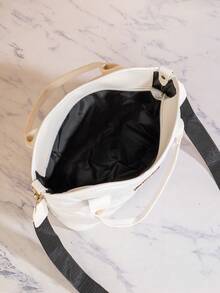 2026 New Embroidered Women's Bag, Large Capacity Shoulder Tote Handbag - White - View 5