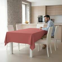 Kiva Plain Color Oilcloth Tablecloth, Stain Resistant, Water Repellent, Sizes From 100x140 To 300x140 Cm And Round 140 Cm - Oilcloth Tablecloth Made In Spain - Available In 10 Colors - 選項 3 - 查看 1