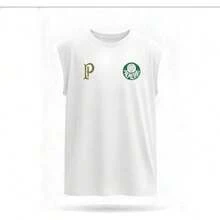 Palmeiras Football Libertadores Club Gold Shirt, Men's, Black, 100% Premium Cotton, Fan, Casual Streetwear - 白色 - 查看 3