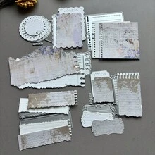 1pc Mini Loose-Leaf Cutting Die, Carbon Steel Template Suitable For DIY Handbook, Collage, Scrapbooking, Scrapbooking Supplies - A - View 3