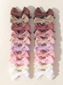 20pcs Plain Ribbed Knit Fabric, For Daily Use - Mixed color - View 9