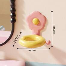 Dopamine Hair Dryer Holder Rack, Drill-Free Bathroom Wall Mount Hair Dryer Storage Organizer - Multicolor - View 6