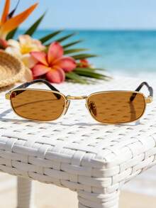 Prada Men's Large Square Frame, Black Acetate Frame, Luxurious Designer Style, Perfect For Summer Beach And Street Fashion. - Black - View 4