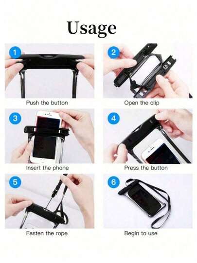 Túi chống nước CALINNL 1/2 chiếc đa năng IPX8, túi đựng điện thoại chống nước có túi khí, túi đựng điện thoại di động chống nước, túi chống nước khi bơi, túi chống nước cho điện thoại thông minh đi biển (Đen + Trắng) Đồ dùng du lịch cần thiết, đồ dùng học tập, đồ dùng học tập, đồ dùng cắm trại, đồ dùng du lịch, phụ kiện du lịch, phụ kiện du lịch mini mùa hè, đồ dùng cần thiết khi đi du lịch, phụ kiện trường học, đồ dùng học tập