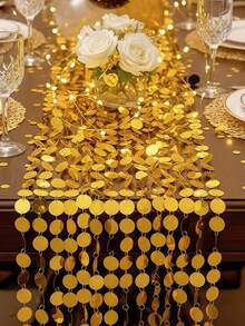 Gold Glitter Shimmer Curtain - Handmade Sparkling Details, PVC Material No Metal Design, Luxurious Shimmering Ambiance Suitable For Any Space, Easy Installation Without Tools, Lightweight Reusable, Perfect For Weddings, Entryways, Room Dividers, Holiday Celebrations, Home Parties - One Size Fits All - View 6