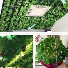 12 Pieces Artificial Ivy Leaf Garlands In Permanent Green, 3D Synthetic Green Vine Hanging Decoration, Plastic Plant Wreath For Indoor/Outdoor Use, Home, Garden, Wedding, Baby Shower, Housewarming - No Electricity Required Gift For Birthday, Graduation, Garden Decoration, Outdoor Plant, Gardening, Artificial Flowers - 12 Pieces - View 7