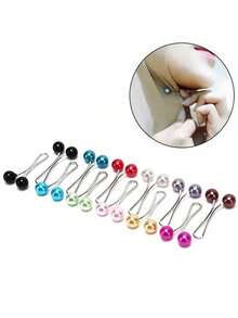 1/12 chiếc kẹp tóc ngọc trai, kẹp tóc hình chữ U, ghim cài khăn trùm đầu và khăn choàng thanh lịch dành cho phụ nữ Hồi giáo - Nhiều màu - Xem 6