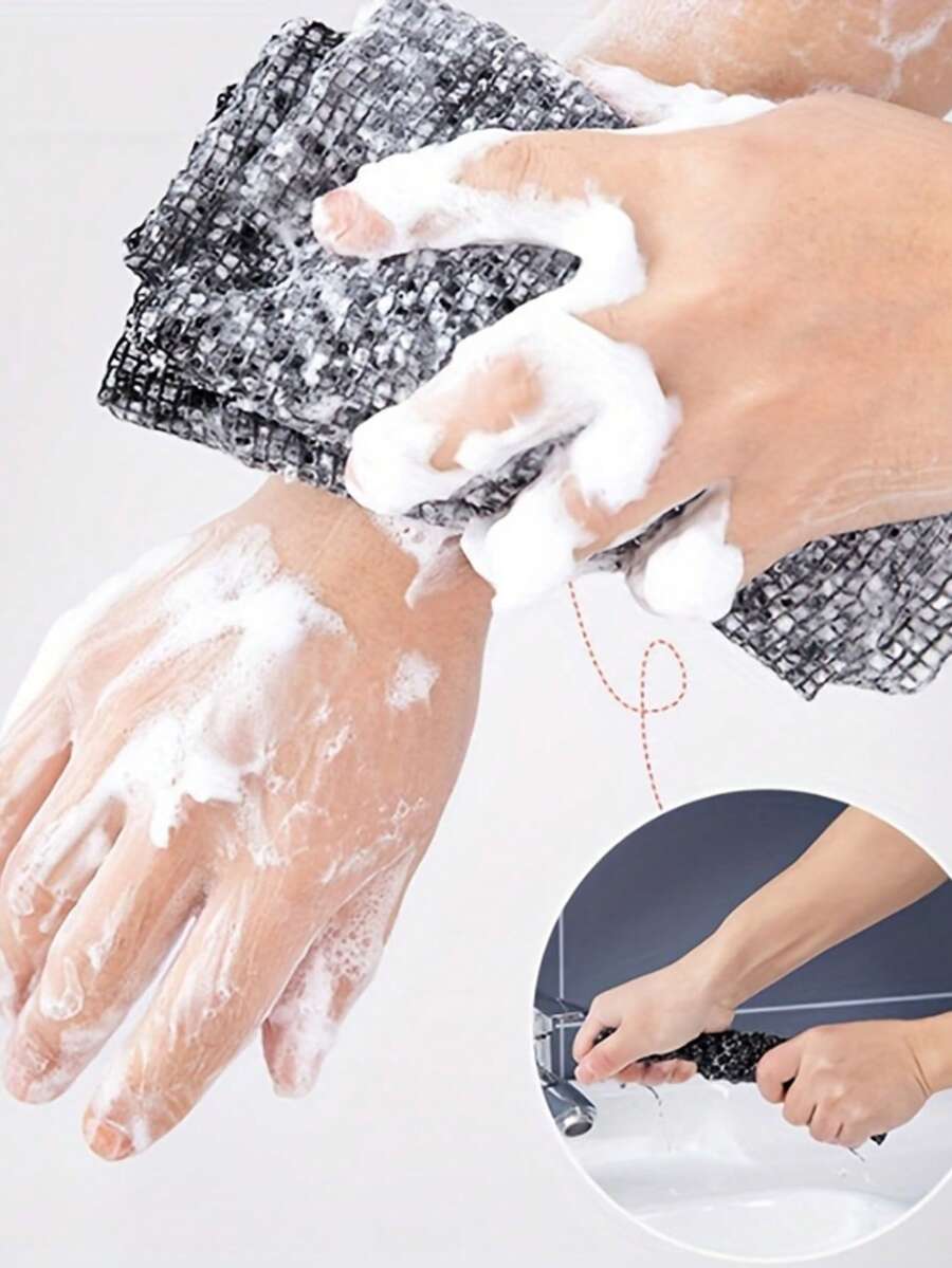 Japanese-Style Exfoliating Bath Towels, Bath Brushes, Back Towels, Exfoliating Scrub Bath Sponges, Men's And Women's Daily Care Towels, Bathroom Accessories./