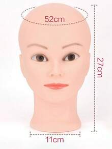 可调节黑色支架模特头，适用于发型设计和化妆培训，经久耐用且逼真，易于组装 - 查看 10