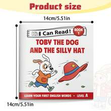 Kids Early Reader Mini Storybook , Kid Can Read Series Level A B, Learn First English Words With Cute Animal Characters, Simple Short Stories For Sight Words And Vocabulary Practice - Kid Can Read10 - View 3