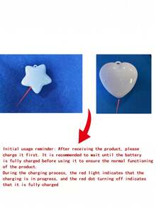 USB充电迷你心形触摸感应夜灯 - 自动包包灯，柔和光线，呵护双眼，便携式旅行钥匙扣吊灯，浪漫贴心的情人节礼物，适合居家、办公或旅行，现代设计，USB充电，电池供电，心形灯罩，办公照明，简约设计，耐用塑料 - 彩色 - 查看 13