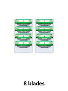 Traditional Men's Manual Shaver Set, 3-Layer Shaver Blades Compatible With MACH 3, Multi-Layer Blade Shaver, Handheld Manual Shaver - Safety Razor - View 10