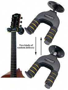 吉他壁挂架，易于安装的吉他壁挂支架，适用于各种尺寸的吉他、贝斯、曼陀林、班卓琴和尤克里里。 - 彩色 - 查看 8