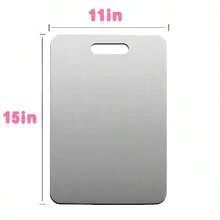 High-Quality 316 Stainless Steel Cutting Board - Rust-Resistant, Durable, Easy To Clean, Essential Kitchen Cutting Board - 銀色S - 查看 3