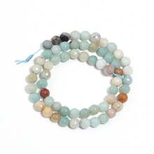 1 chuỗi hạt đá tự nhiên Amazonite, hạt đá tròn, hạt đá khối lập phương, hạt đá rời thời trang dùng để làm trang sức DIY, vòng tay, vòng cổ, bông tai. - alexandrite - Xem 9