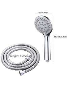 3pcs/Set 5-Setting High Pressure Handheld Shower Head Kit, Multi-Function Bathroom Shower Head Set With ABS Plastic High Flow Rain Shower Head, 59-Inch Hose And Easy Install Wall Mount Bracket, Suitable For Wall Mount Shower, Modern Bathroom, Outdoor Shower And RV, Great For Holiday Gift And Bathroom Renovation - Multicolor - View 8