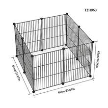 DIY Modular Pet Fence Metal Mesh Pet Cage Small Pet Indoor Fence Suitable For Mini Pigs, Guinea Pigs, Hamsters, Small Pets Single Panel Iron Mesh Size 30 * 40 Cm (11.81 * 15.75 Inch) - Multicolor - View 19
