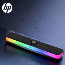 HP RGB 蓝牙音箱，配备双 5W 低音炮、节奏灯光效果、沉浸式游戏桌面氛围、蓝牙 5.3 和超长电池续航时间 - 查看 6
