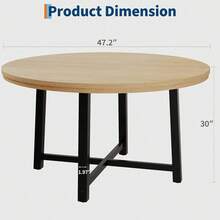 Dining Tables - Natural Wood Color - View 4