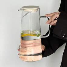 1个高档硼硅玻璃茶壶，耐热大容量茶壶，豪华家居/客厅水果茶壶 - 彩色 - 查看 7