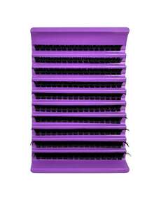 160pcs DIY Pre-Fanned Soft Lash Clusters, Russian Style Thick 8-16mm Length Fluffy Texture Easy To Wear Eyelash Combination Makeup, Black & Purple Boxed, Cluster Fake Lashes, Individual Fake Lashes - D - View 6