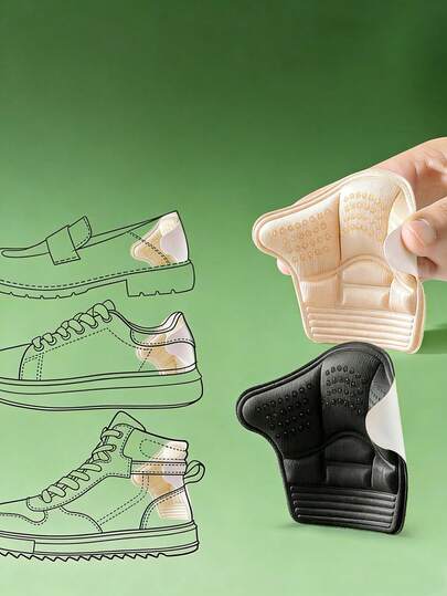 Heel Grips, Thick Half Size Inserts For Loose High Heels, Shoes Too Big Adjuster, Suitable For Women's High Heels, Shoes, Men's Sneakers, Dress Shoes, For Daily Wear, Back To School, Boots Accessories, Outdoor, Sports, Travel, Home, Office, School, Holiday Gifts