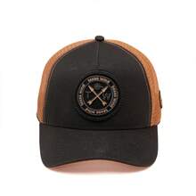 Texas Wind Country Trucker Cap With Curved Brim And Mesh Detail - 金色 - 查看 2
