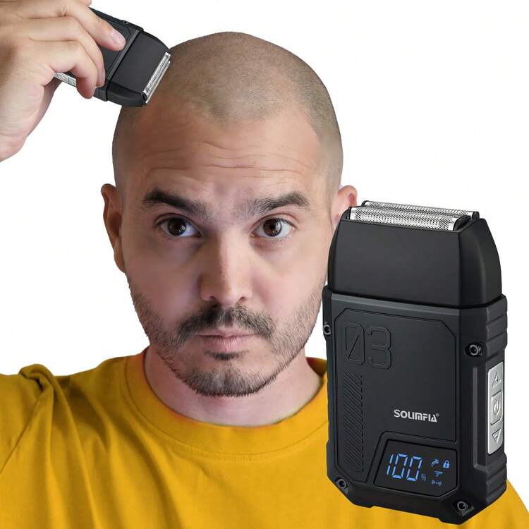 Rasuradora Eléctrica Profesional Solimpia - Recortadora 3 en 1 para Barba y Cabeza - Negro - Añade 10