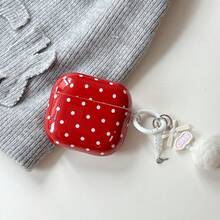Minimalist Heart-Shaped Polka Dot + Pendant 4 Case/ Pro 3 Case/ Pro 2 Case/ 2 Case, Minimalist Women's Earphone Case, Fashion Women's Earphone Case, Apple Earphone Case, Apple Earphone Cover - Multicolor - View 7