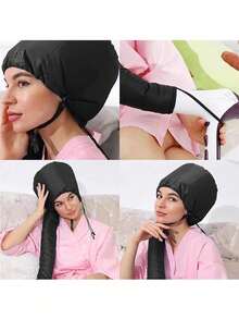 1个便携式家用加热帽，吹风帽，加热帽，暖风帽，头部保暖器，吹风帽，美发工具 - 彩色 - 查看 3