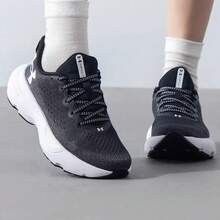 Under Armour New Women's Breathable Casual Sneakers, Athletic Training Running Shoes - Black and White - View 3