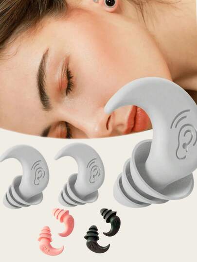Noise-Proof Silicone Ear Plugs Waterproof Swimming EarPlugs For Sleeping Diving Surfing Soft And Comfortable For
