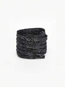 时尚个性化扁平鞋带替换装，独特蛇皮纹、豹纹动物图案涤纶编织鞋带 - 彩色 - 查看 15