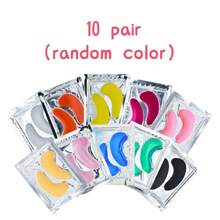 20片（10对）凝胶眼膜，清凉眼贴，呵护双眼，淡化黑眼圈，抚平细纹，男女皆宜，春夏必备，伴娘礼物，卧室/房间装饰，海滩/旅行/度假佳品，送给女性的理想礼物。眼膜也是情人节、母亲节、万圣节、圣诞节、旅行、生日和其他节日的理想礼物。（新娘、眼膜、单身派对礼品袋填充物、美容、面膜、情人节） - 彩色 - 查看 11