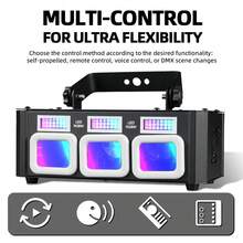 Partybeleuchtung, DJ Disco, Stroboskop Bühnenbeleuchtung, DMX Sprachsteuerung, Laserlichter, Projektoren und Fernbedienungen, Party Bar, Geburtstag, Hochzeit, Festival Veranstaltungsort Beleuchtung, Weihnachtsdekorationslichter - EU F-Typ Stecker (220-240V) - Übersicht 10