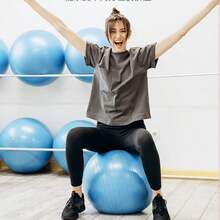 Pilates Thick Yoga Ball / PVC Anti-Burst Smooth Fitness Ball / 65cm 73cm Available / Adult Sports Balance Training Ball - Multicolor - View 7