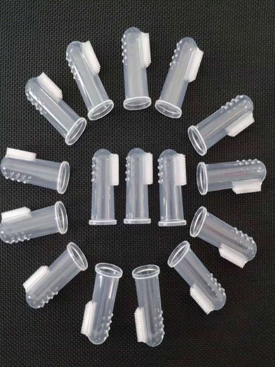 4支/6支装宠物牙刷，狗狗牙刷，猫咪牙刷，狗狗牙刷套装，狗狗指套牙刷，用于清洁猫狗牙齿，幼犬牙刷，宠物牙齿护理