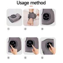 FollowBreak 1pc Foot And Ankle Massager With Vibration, 3 Speed Settings, 4 Temperature Modes, LCD Display, USB Rechargeable Foot Massager, Comfortable Design And Portability - Multicolor - View 7