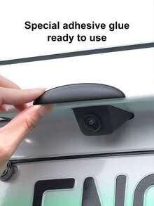 1pc Silicone Rearview Camera Rain Cover - Thickened & Widened, Triangular Design, Frosted Surface, All-Weather Waterproof Accessory, Enhances Visibility In Rain, Universal Fit, No Installation Required - Rain Cover - View 2