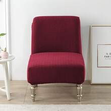 1件提花无扶手椅套，适用于酒店、餐厅、食堂 - 彩色 - 查看 17