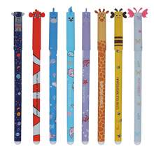 8 bolígrafos de gel borrables, con múltiples colores de tinta y diseños de Body, punta de 0.5mm, patrones de animales surtidos, ideales para fiestas infantiles, útiles escolares, papelería divertida, regalos de cumpleaños - Multicolor - Ver 6