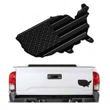 Patriotic USA Flag Map Fender Emblem For Car 3D Aluminum Exterior Decal With National Map Design Universal Black Bumper Sticker And Door Decor For Sedan Truck SUV Durable Weather-Resistant Automotive Exterior Accessory For American Vehicle Enthusiasts - 黑色的 - 查看 7