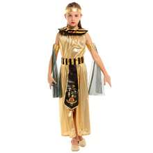 万圣节角色扮演服装 古埃及法老克利奥帕特拉礼服 角色扮演公主 奇幻嘉年华派对 女孩装扮 - 黑色 - 查看 7
