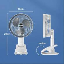 Compact Table Fan, Portable 3-Speed Table Fan With One-Button Control, Adjustable Mini Personal Arm Fan, Faucet Aerator Extender, Contour Memory Foam Pillow. - A-White - View 8