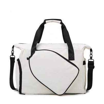 1pc Large Capacity Unisex Sports Gym Bag With Expandable Shoe Compartment, Wet & Dry Separation, Suitable For Indoor/Outdoor Fitness, Sports, Leisure, Travel