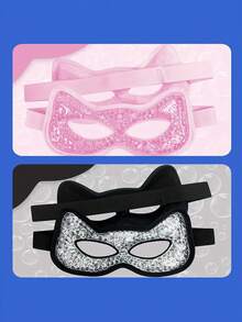 1pc Gel Pad & Plush Lining Cooling Eye Mask, Relieves Eye Puffiness, Headache, Migraine, Reduces Stress, Cold Compress Eye Mask - Multicolor - View 4